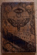 Drewniana Tablica Ouija Rękodzieło Ćma Spirit Board Zestaw z Wskaźnikiem