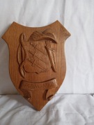 Stara drewniana ozdoba do zawieszenia