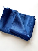 Satyna jedwabista granatowa – na metry lub 8 m | piżamy, kimona, podszewki