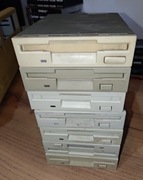 Pakiet 7x stacja dyskietek 1,44 , zworki 