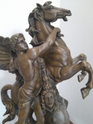 PERSEUSZ I MEDUZA KOŃ PEGAZ figura z brązu rzeźba