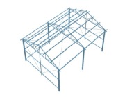 Wiata 8m x 6m x 3m konstrukcja stalowa