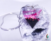 Naszyjnik Handmade z kwiatem - rękodzieło