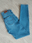 LEE Scarlett spodnie jeansowe jeansy dżinsy klasyczne niebieskie 27/31