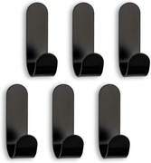 Sebson Samoprzylepny wieszak na ręczniki 6 szt haczyki samoprzylepne stal