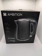 NOWY Czajnik Ambition Storm 1,7L 2200W | Kontroler STRIX | Czarny Design