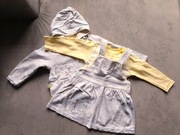 Ewa Klucze Petite Zestaw Body Sukienka Bluza Kotek Rozmiar 80