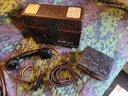 Niemiecki telefon polowy F33  Feldfernsprecher +Feldmessgerät 30