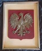 Orzeł PRL  srebro? w ramie