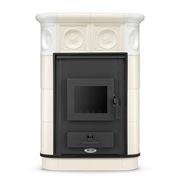 Piec kominek kaflowy ceramiczny MONACO z płaszczem wodnym kocioł CO