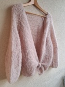 Piękny sweterek-bolerko z Alpaki i Merino.Handmade. 