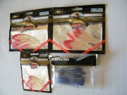 cztery paczki gumowych przynęt wędkarskich drop shot Balzer 20 szt.