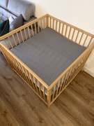 Drewniany kojec dla dzieci Geuther 100x100 stan idealny