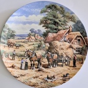 WEDGWOOD -Talerz kolekcjonerski - Cztery pory roku - ŻNIWA !