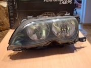 Reflektor, lampa, lewa przód, BMW E46 lift, h7 