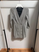 Marynarkowa damska sukienka w kratkę ZARA