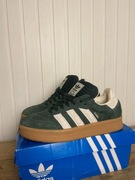 Używane tenisówki adidas samba xlg zielone zamszowe 42