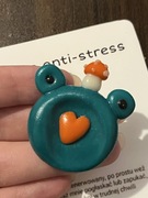 Żabka masaż palca Worry stone handmade z TikTok prezent antystresowy