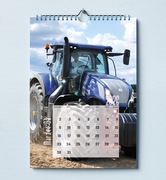 KALENDARZ ŚCIENNY A3 2026 – TRAKTORY ROLNICZE CIĄGNIKI WERSJA PIONOWA