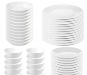 ZESTAW NACZYŃ 32el. Serwis obiadowy zastawa stołowa talerze kuchenne garnki