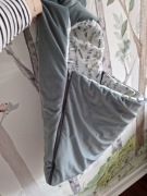 Velvetowy śpiworek do wózka, fotelika i nosidełka 