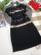 Sukienka wieczorowa sylwester Glamour cekiny błyszcząca 