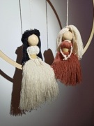 Makramowe lalki lale plecione ozdoby wiszące