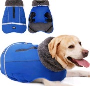 Wiatroszczelna kurtka dla psa L podbita nowa 