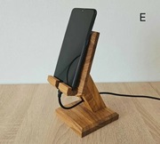 Stojak podstawka na telefon tablet e-book z drewna dębowy Olej v1.8 E