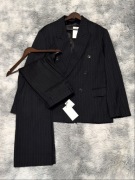 Komplet od Garnituru ~ Dwurzędowa Marynarka + Spodnie ~ Zara M 50