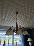 Zestaw lamp: Dwie sufitowe i jedna stojaca