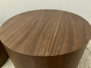 Westwing komplet dwóch stolików kawowych Dan orzech brązowe 2 elementy