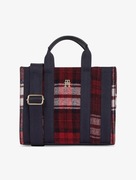 Tommy Hilfiger IDENTITY SMALL TOTE CHECK torebka kuferek nowa oryginał