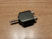 Przejściówka audio mały jack- 2x Chinch