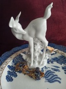 Figurka porcelanowa sarenka Lldro Salvador Debon Hiszpania opakowanie