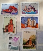 Znaczki polskie zabytki i  festiwal pianistyki