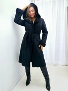 Kożuch damski ekologiczny BLACK CAPRI KRISKÓR