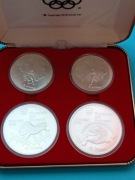 Kanada, Srebro, I.O. Montreal 1976, 4 sztuki  UNC.