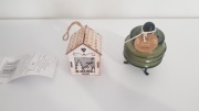 Świeczka zapachowa + lampka domek górski Zestaw