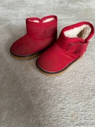 Zimowe czerwone botki 21 rozmiar ala ugg