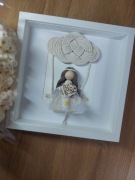 Metryczka makrama dla dziewczynki, chłopca 