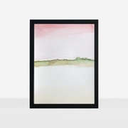 Autorska akwarela roślinna 30x40 cm, PEJZAŻ III