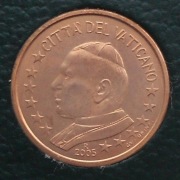 WATYKAN  2005 5 CENTÓW UNC !!!!!!!!!!