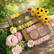 Zestaw mydełek glicerynowych ręcznie robionych na Dzień Babci