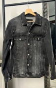 Męska kurtka jeansowa katana Zara S M 