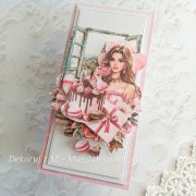 Kartka, ręcznie robiona, urodziny, imieniny, 18