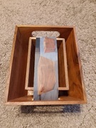 Pojemniki do przechowywania z drewna akacjowego,2 szt.