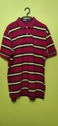 Koszulka t-shirt Polo by  Ralph Lauren  czerwono żółto granatowa z bawełny 