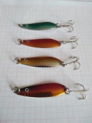 Zestaw 2 szt..blystek wahadlowych dlugosci 7,5 cm./ 6 g.