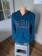 Gap bluza damska z kapturem M rozpinana niebieska 